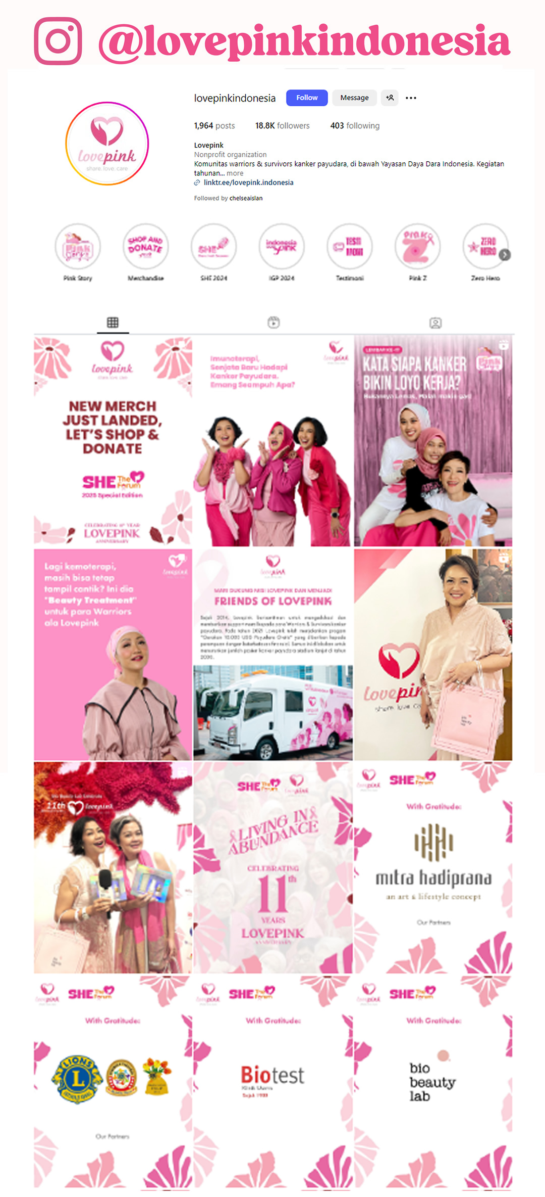 Lovepink Indonesia Instagram