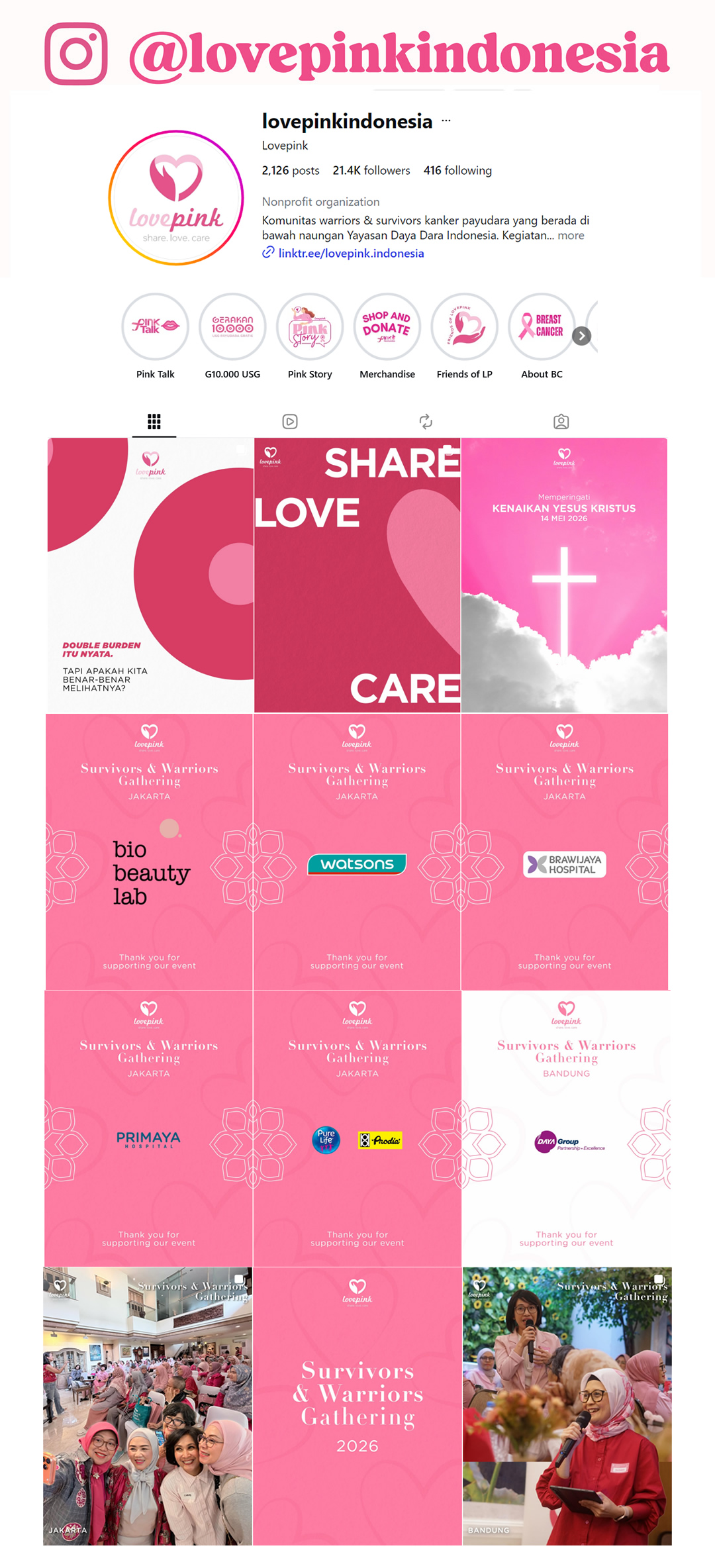 Lovepink Indonesia Instagram