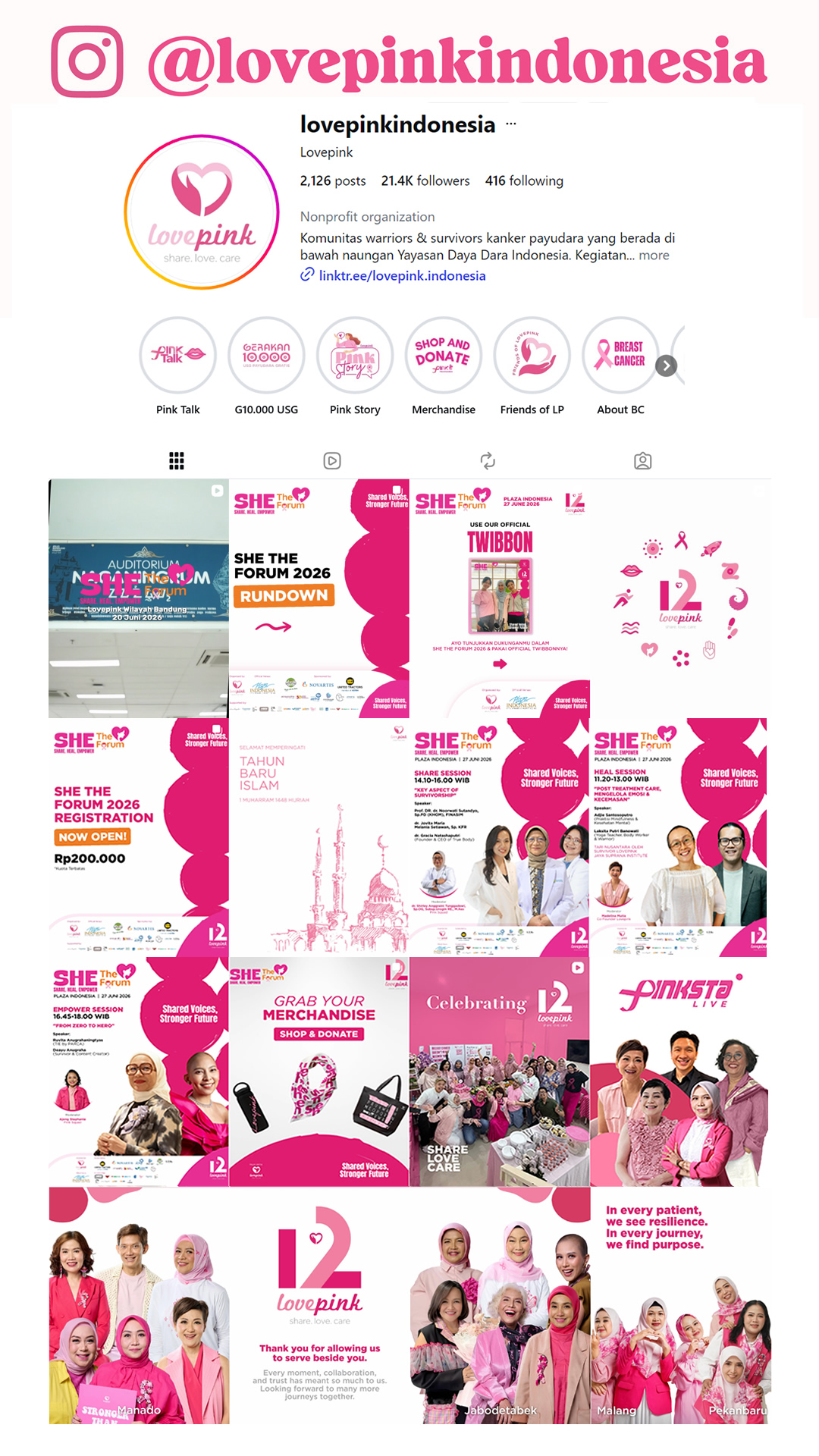 Lovepink Indonesia Instagram